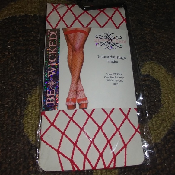 Industrial Thigh Highs- One Size RED - Picture 3 of 3